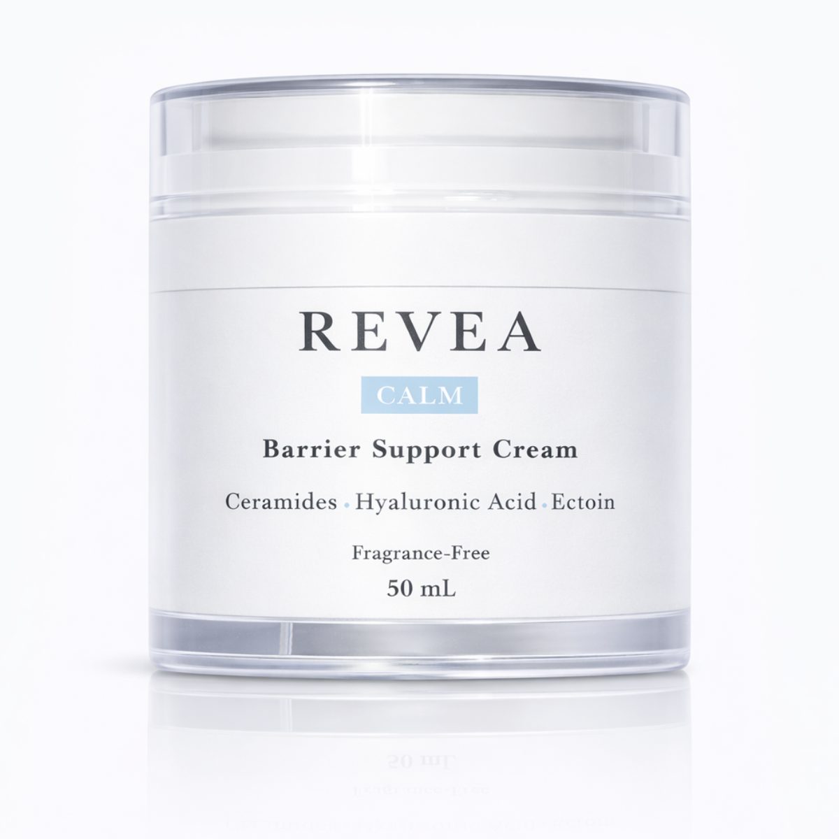 REVEA CALM Barrier Support Cream with ceramides hyaluronic acid and ectoin for sensitive dry Australian skin hydration and barrier support