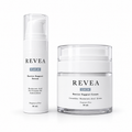 REVEA CALM Barrier Support Serum and Cream duo on a white background